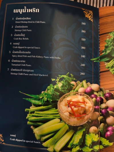 ป้ายราคาหรือสมุดเมนู