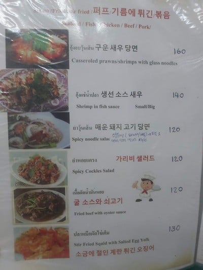 ป้ายราคาหรือสมุดเมนู
