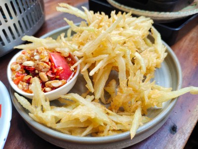 ส้มตำทอด