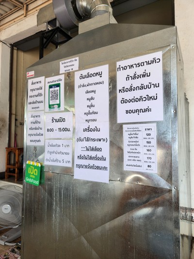 ป้ายราคาหรือสมุดเมนู