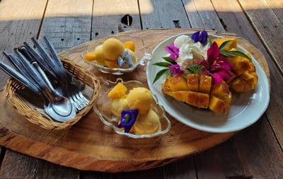 เมนูของร้าน บ้านหมากม่วง