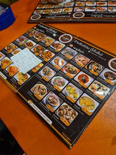 ป้ายราคาหรือสมุดเมนู