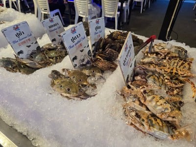 ปูเผา 0.5 Kg.