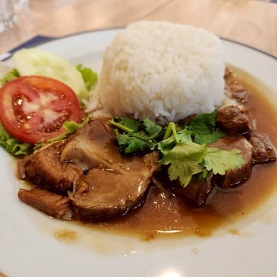 ข้าวหมูอบสไตล์จีน