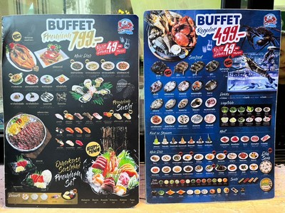 ป้ายราคาหรือสมุดเมนู