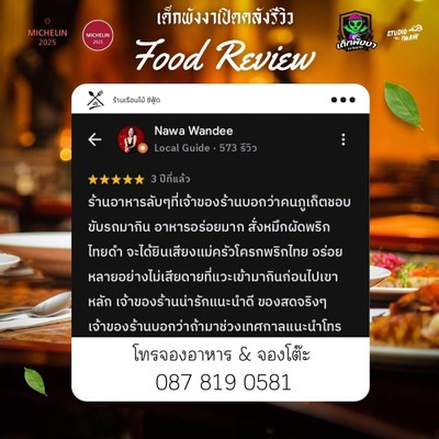 รีวิวจากนักกิน
