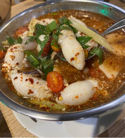 ต้มแซ่บหมึกยัดไส้