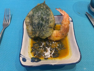Prawn Tempura Yellow Curry Sauce