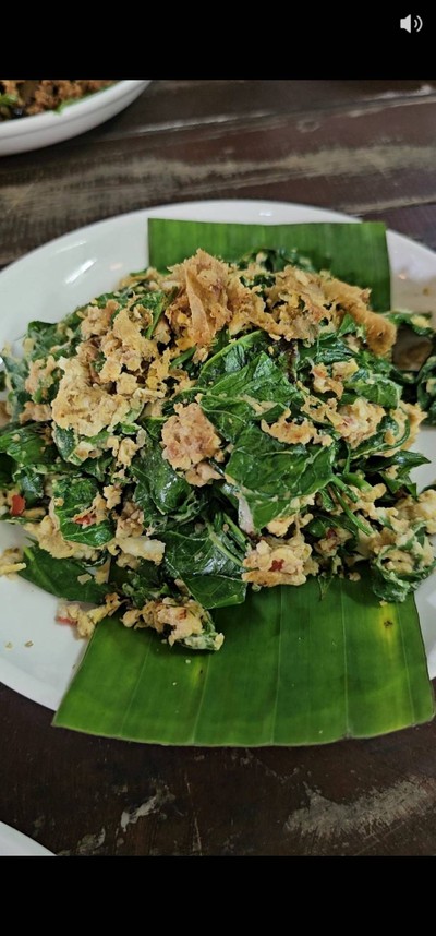 ผักเชียงดาผัดไข่