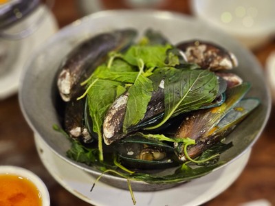 หอยแมลงภู่อบ