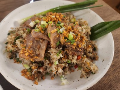 ข้าวคั่วพริกเกลือเนื้อ