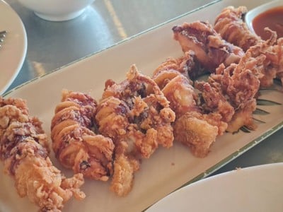 หมึกไข่แดดเดียวทอด