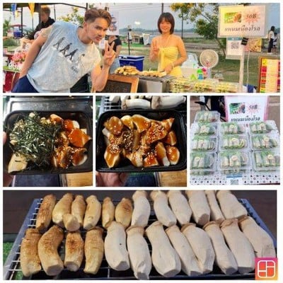 JJ แหนมเนืองโรล เห็ดย่าง หม่าล่าเสียบไม้ ถนนอาหาร ริมโขงบึงกาฬ JJ แหนมเนืองโรล เห็ดย่าง หม่าล่าเสียบไม้ ถนนอาหาร ริมโขงบึงกาฬ