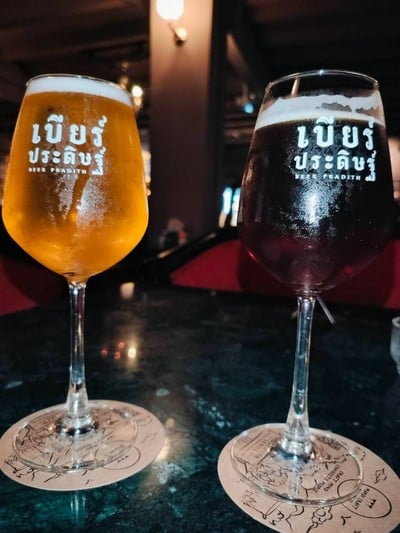 golden ale + dark lager