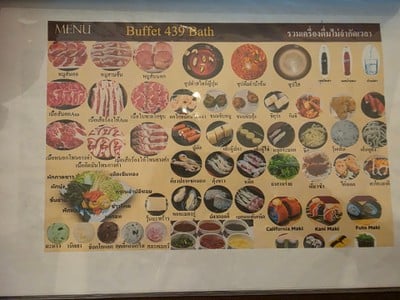 ป้ายราคาหรือสมุดเมนู