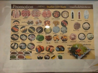 ป้ายราคาหรือสมุดเมนู