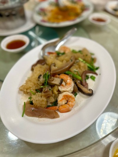 กระเพาะปลาผัดแห้ง