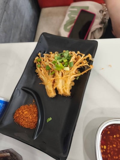 เห็ดเข็มทองทอด