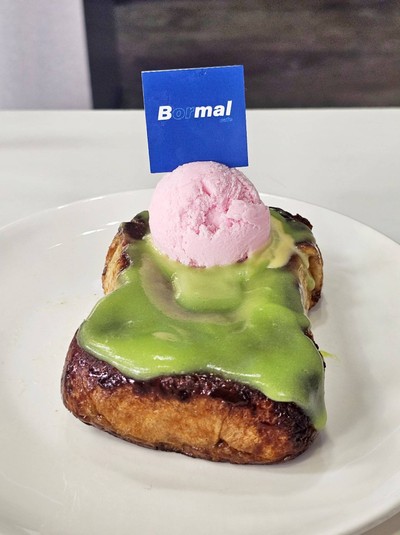 Pandan Custard Burnt Butter Toast
