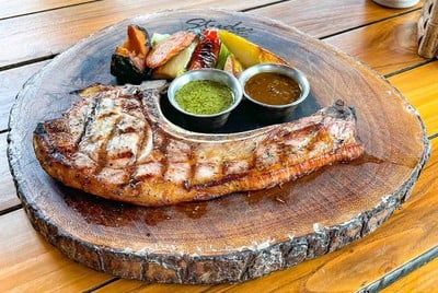 Dry Aged Pork Tomahawk Steak