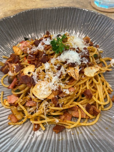 Spaghetti Spicy Bacon