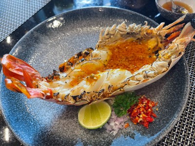 Grilled river prawn