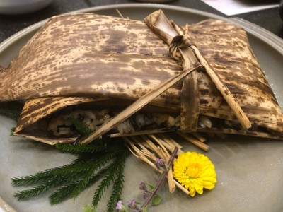 ข้าวหน้าปลาไหลห่อใบไผ่