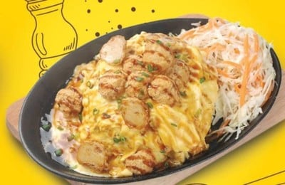 ข้าวไข่ข้นไก่กรอบ