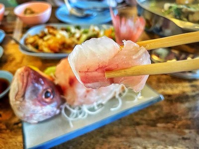 ซาชิมิปลากระพงแดง