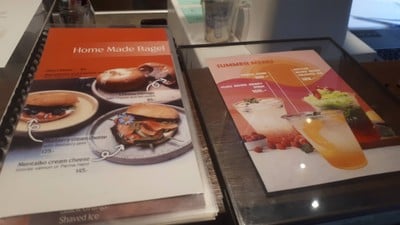 ป้ายราคาหรือสมุดเมนู