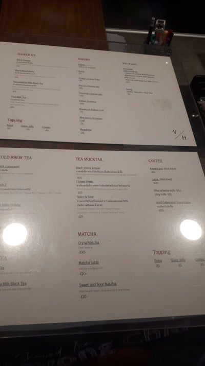 ป้ายราคาหรือสมุดเมนู