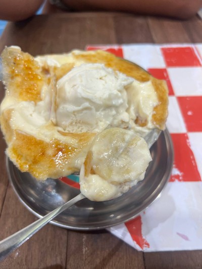 Melting Sundae: Banana Crème Brulee