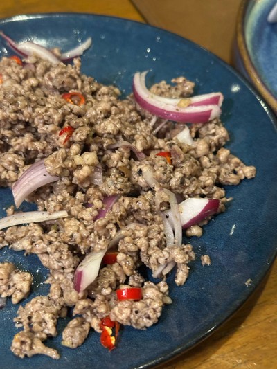 หมูสับผัดหนำเลียบ