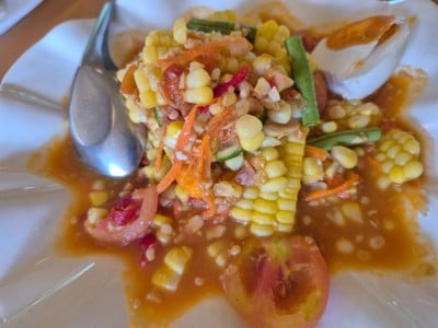 ตำข้าวโพดไข่เค็ม