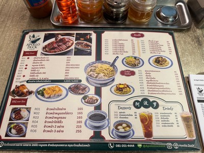 ป้ายราคาหรือสมุดเมนู