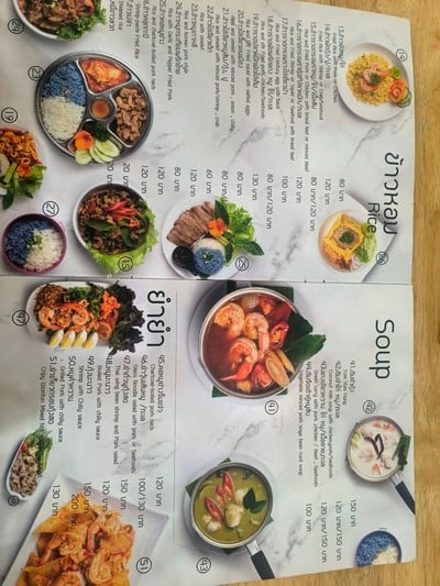 ป้ายราคาหรือสมุดเมนู