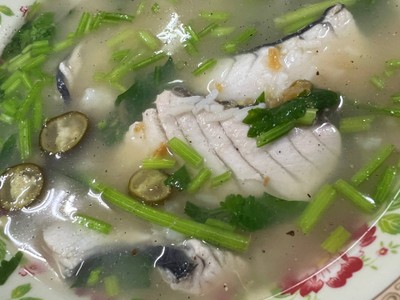 ข้าวต้มปลากระพง