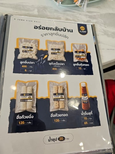 ป้ายราคาหรือสมุดเมนู