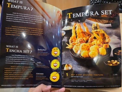 ป้ายราคาหรือสมุดเมนู