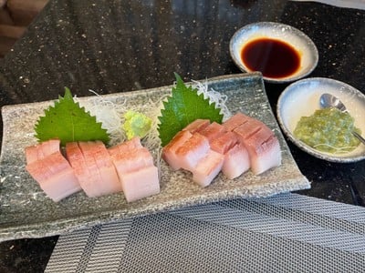 Dried age belly hamachi