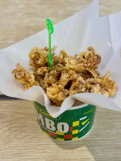 หนวดหมึกทอด