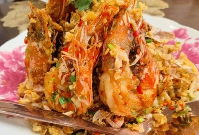 กุ้งทอดพริกเกลือ