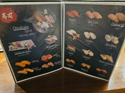 ป้ายราคาหรือสมุดเมนู