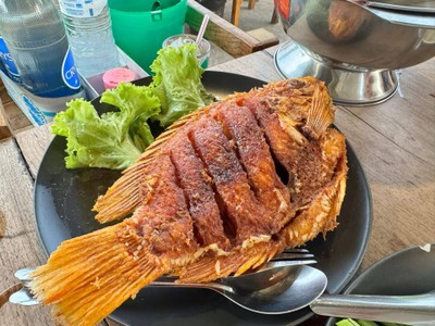ปลาทับทิมทอดน้ำปลา