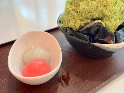 บิงซูมัทฉะบัวลอยเฉาก๊วย