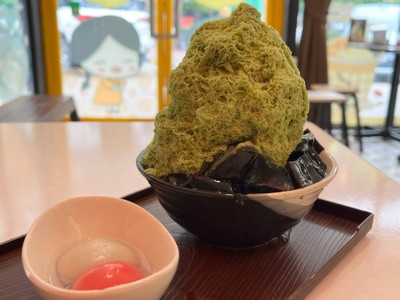 บิงซูมัทฉะบัวลอยเฉาก๊วย