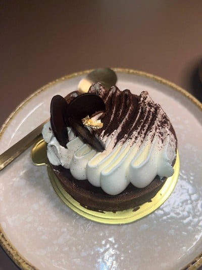 Chocolate custard tart