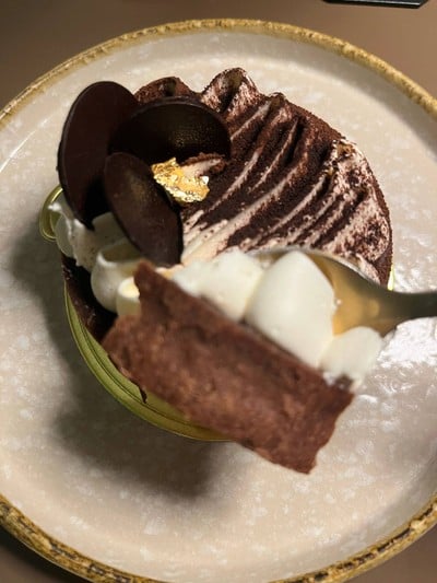 Chocolate custard tart
