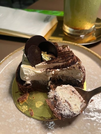 Chocolate custard tart