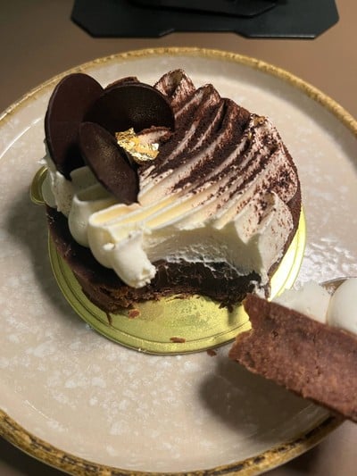 Chocolate custard tart